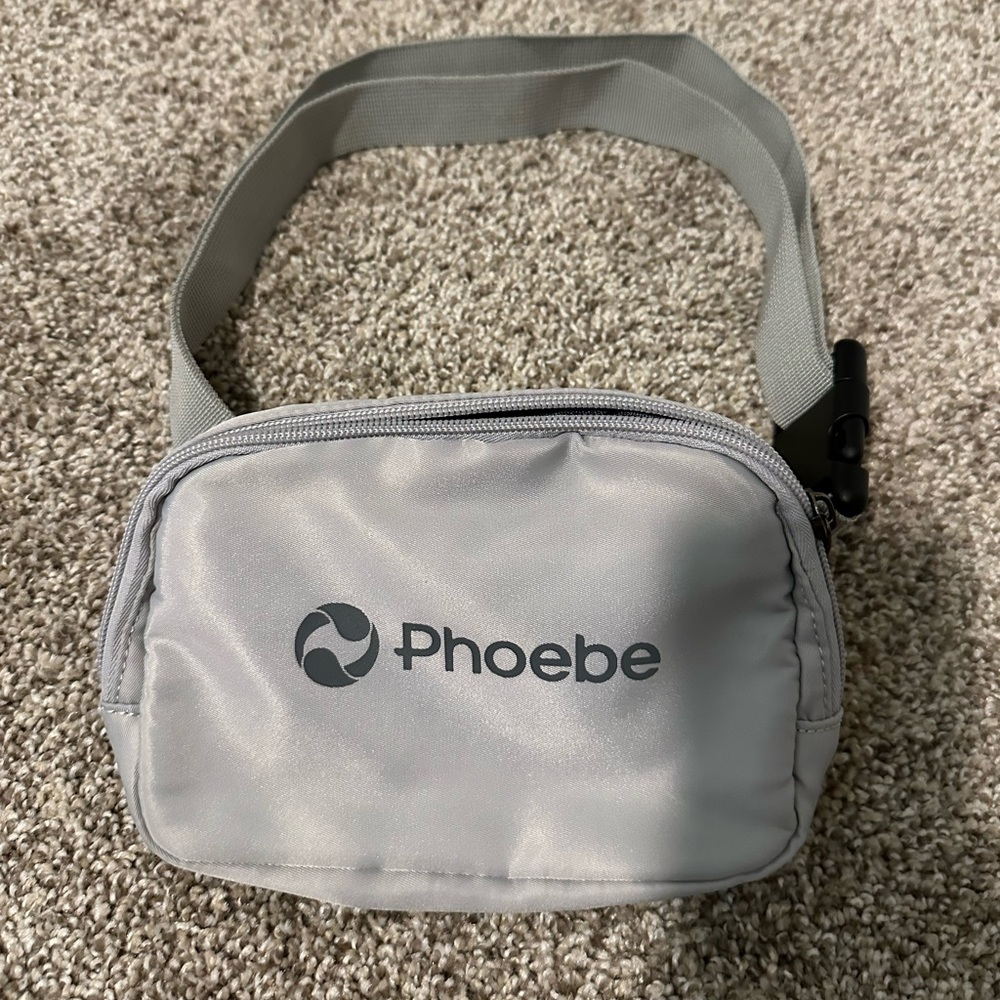 Aeroloft gray cross body purse, sporty